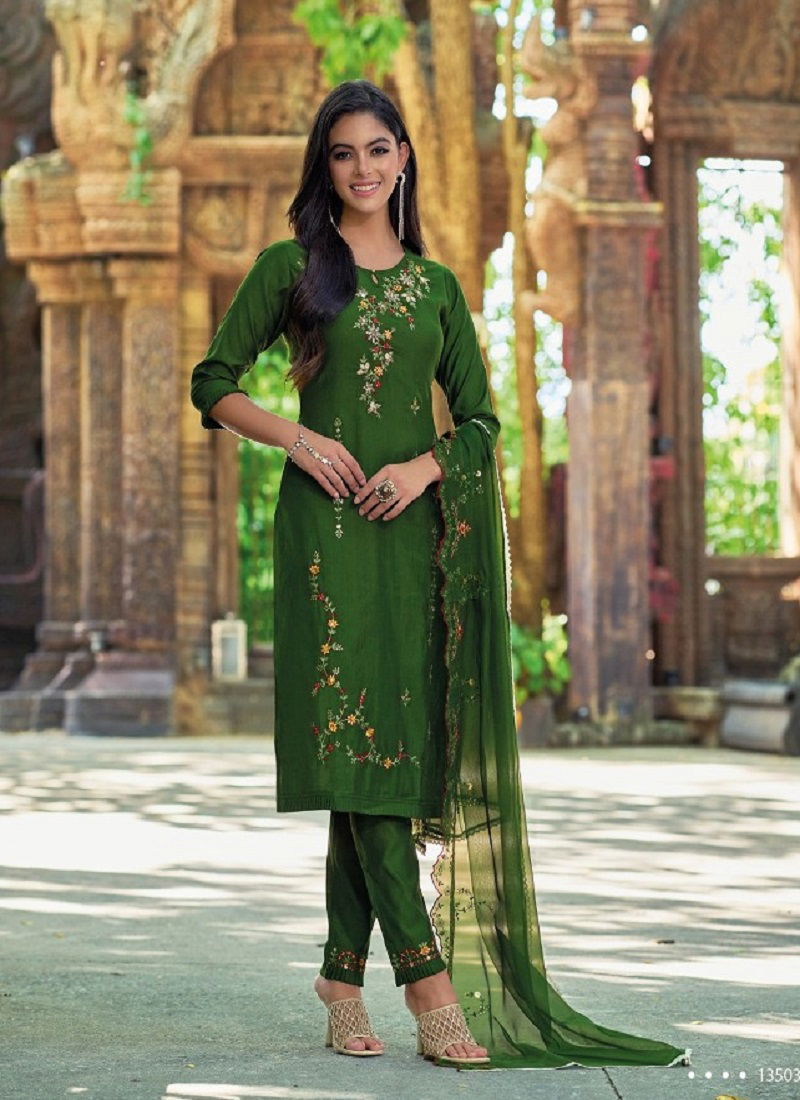 Lily And Lali Rang Ja Viscose Readymade Suits Catalog
